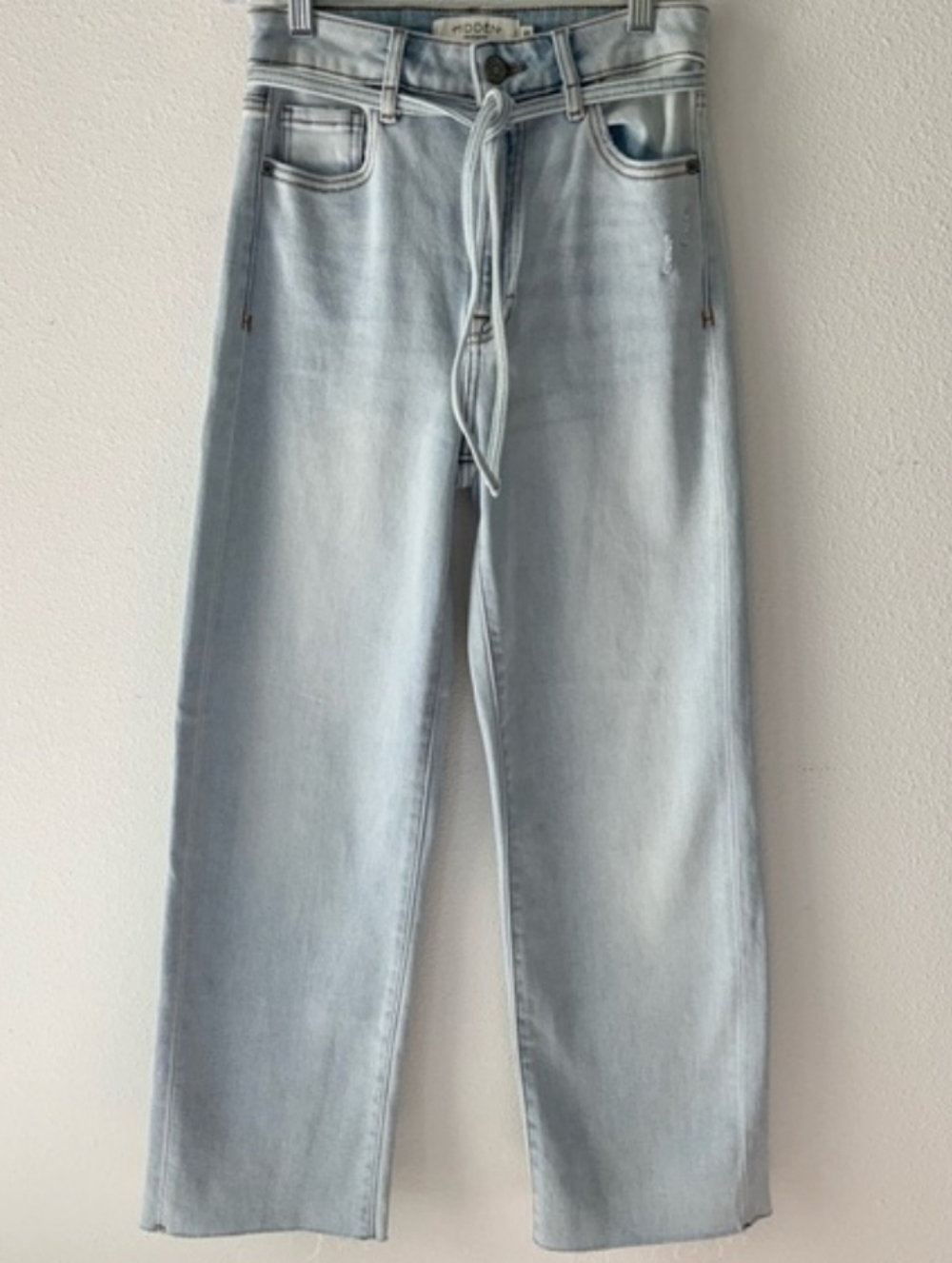 Ella Light Wash High Rise Wide Leg Jeans